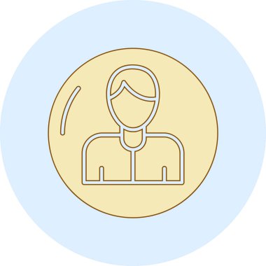 İnsan simgesinin vektör illüstrasyonu