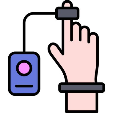 El ikonu. Vektör illüstrasyonu