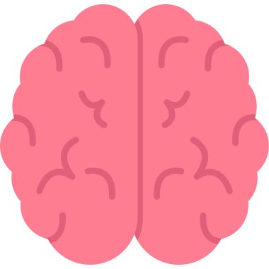 Beyin. Web simgesi basit illüstrasyon