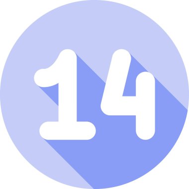 1 numaralı simge. vektör illüstrasyonu