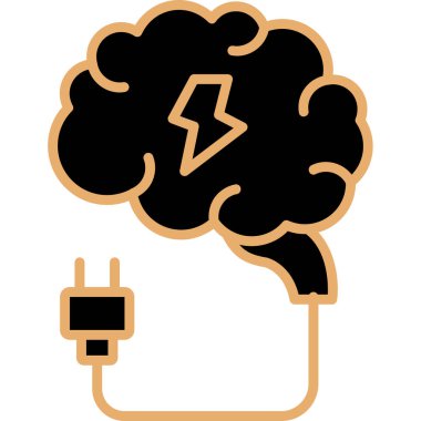 Bir dolgu simgesinin vektör illüstrasyonu