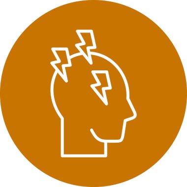 Moda biçimi izole edilmiş arkaplanda beyin fırtınası simgesi