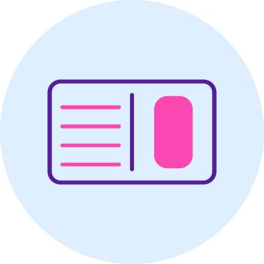 kitap web simgesi basit tasarım