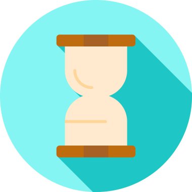 Kum Saati web simgesi, vektör illüstrasyonu