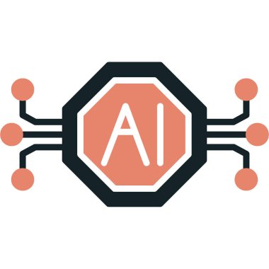 yapay zeka ai logo tasarım şablonu