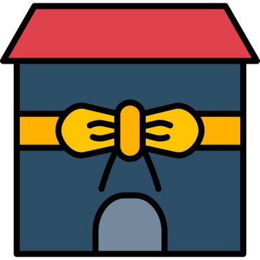 Cadılar bayramı ev simgesi - taslak biçiminde