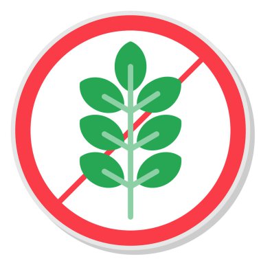 Raster düz simgesi yaprak yuvarlamamış