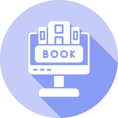 Kitap. Web simgesi basit illüstrasyon