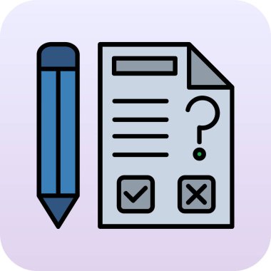 Bir belge simgesinin vektör illüstrasyonu