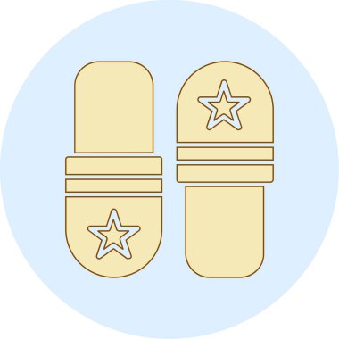 Bir çift lastik botun vektör çizimi