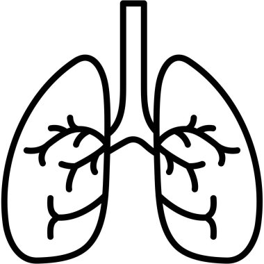 Akciğerler simgesi, anahat stili