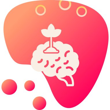 Beyin beyin simgesi pürüzsüz bir şekilde