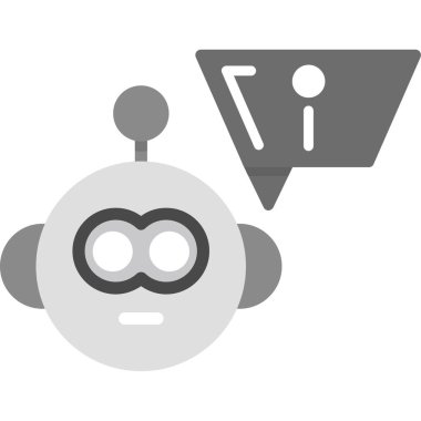 Robot simgesinin vektör illüstrasyonu