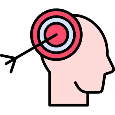 Beyin ikonu vektörü. İnsan beyni simgesi