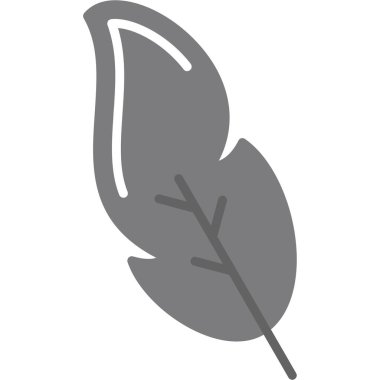 Yaprak simgesinin vektör çizimi