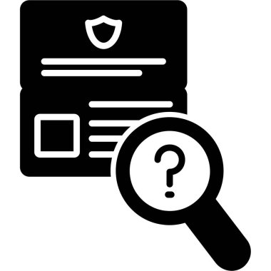 Arama simgesi vektör illüstrasyonu