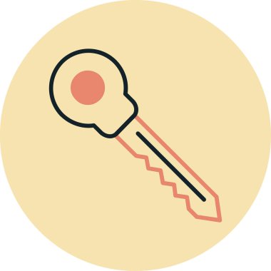 Anahtar simgesinin vektör illüstrasyonu