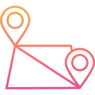 konum pin simgesi, vektör illüstrasyonu