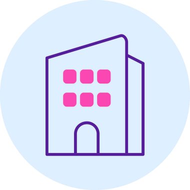 Mimari. Web simgesi basit illüstrasyon