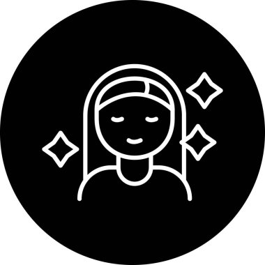 Vektör Kız Simgesi illüstrasyonu