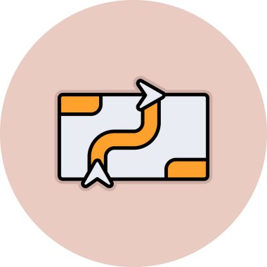 ok yönü sağ simgesi - taslak biçimi