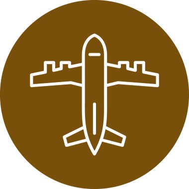 Uçak. Web simgesi basit illüstrasyon