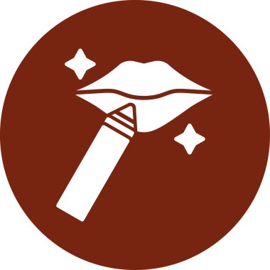 Kırmızı ve siyah simgenin vektör illüstrasyonu