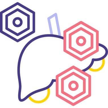 Bal Web simgesi, basit vektör illüstrasyonu