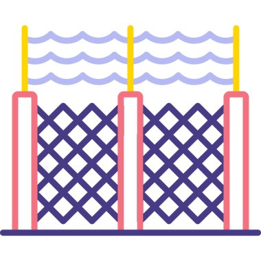 Çit çitinin vektör illüstrasyonu