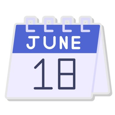 Takvim simgesi. Düz dizayn. vektör illüstrasyonu.