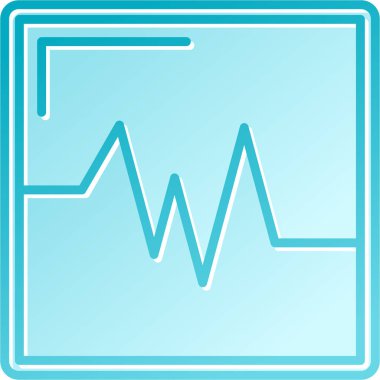 Beyaz arkaplanda izole edilmiş bir grafik grafiğinin uzun gölge simgesinin gösterimi