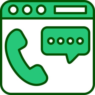 Telefon simgesi, vektör çizimi