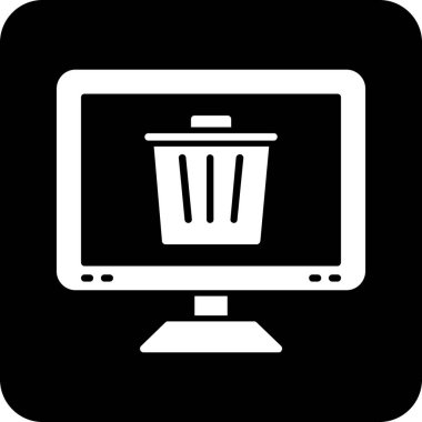 bilgisayar ekran simgesi ana hat biçiminde