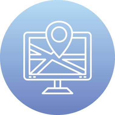 Web simgesi, basit vektör illüstrasyonu