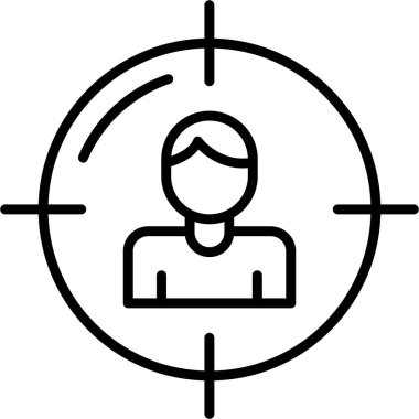 Hedef. Web simgesi basit illüstrasyon