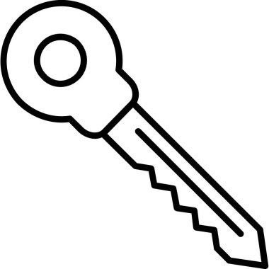 anahtar simgesi. vektör illüstrasyonu