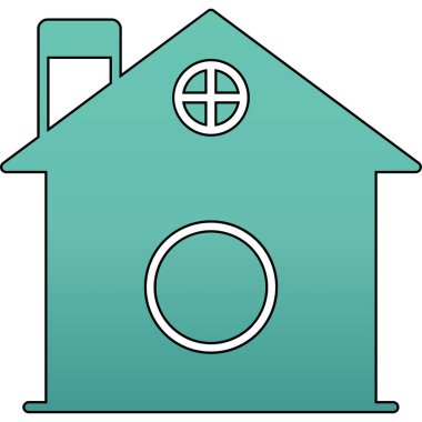 Ev simgesinin vektör illüstrasyonu