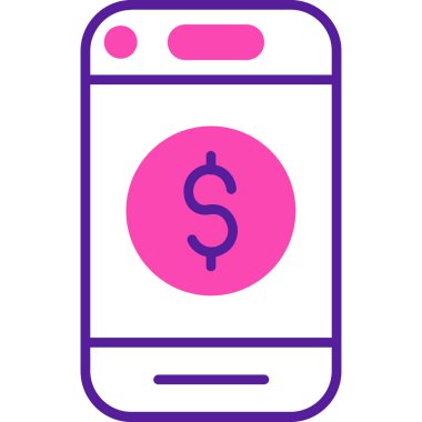 cep telefonu simgesi. vektör illüstrasyonu