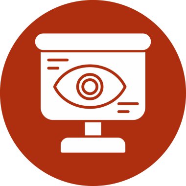 Gözetleme. Web simgesi basit illüstrasyon