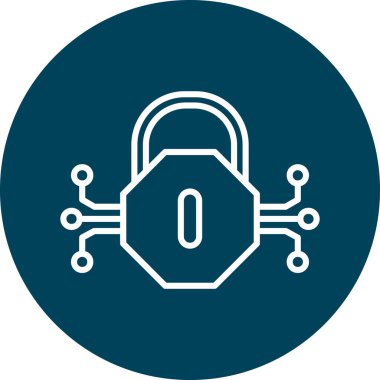 ikon vektör illüstrasyonunu kilitle