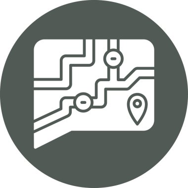 Harita işaretleyici vektör illüstrasyonuName