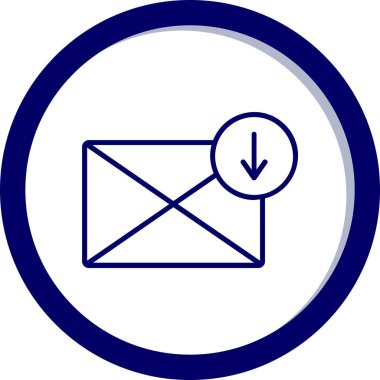 E- posta simgesinin vektör illüstrasyonu