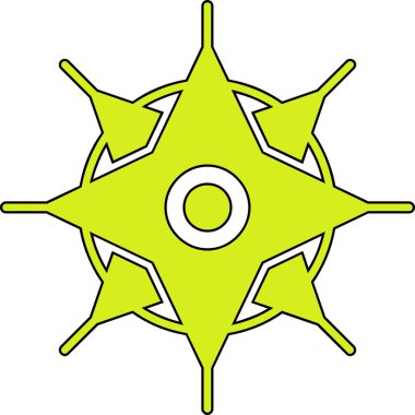 pusula simgesi. vektör illüstrasyonu