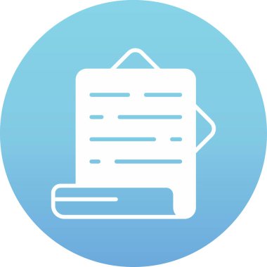 Belge. Web simgesi basit illüstrasyon