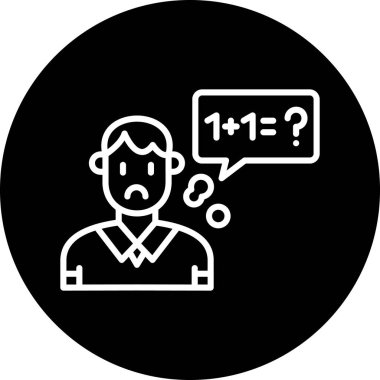 Soru simgesi ile konuşma balonu, basit biçim