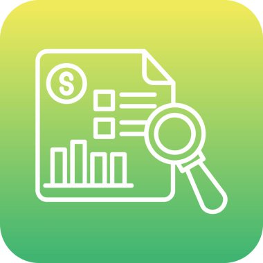 Grafik işareti olan büyüteç simgesi
