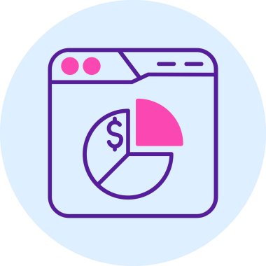 Dolar simgesi, modern vektör illüstrasyon tasarımı