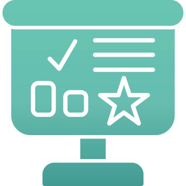 Kontrol listesi simgesi, vektör illüstrasyonu