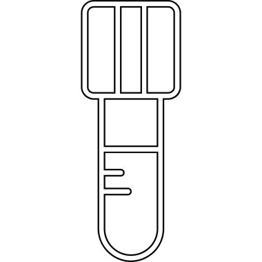 Termometre simgesi. Web için termometre vektör simgelerinin özet çizimi