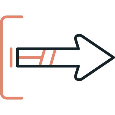 ok simgesi vektör illüstrasyonu